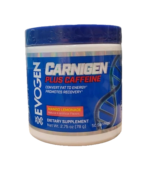 Carnigen Plus Caffeine, Mango Lemonade - 78 grams
