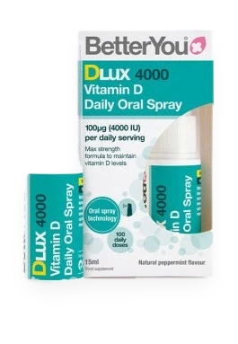 DLux 4000 Daily Vitamin D Oral Spray, Natural Peppermint - 15 ml.