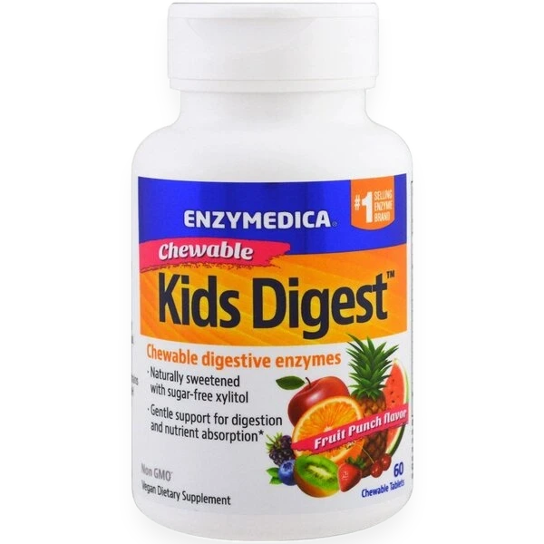 Kids Digest, Fruit Punch - 60 chewables