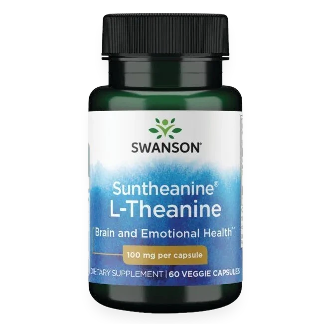 Suntheanine L-Theanine, 100mg - 60 vcaps