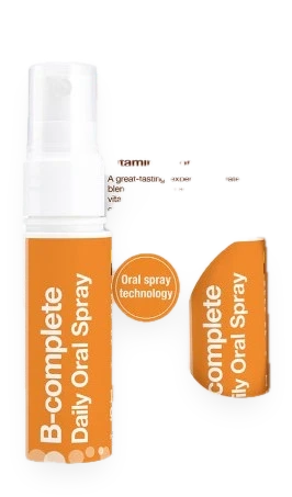 B-complete Daily Oral Spray, Natural Peach, Plum & Raspberry - 25 ml.
