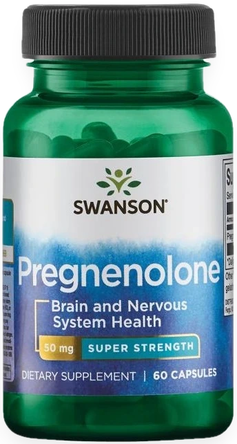 Pregnenolone, 50mg Super-Strength - 60 caps