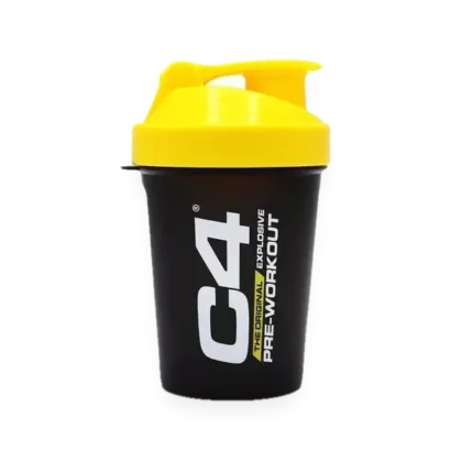 C4 Shaker, Black & Yellow - 400 ml.