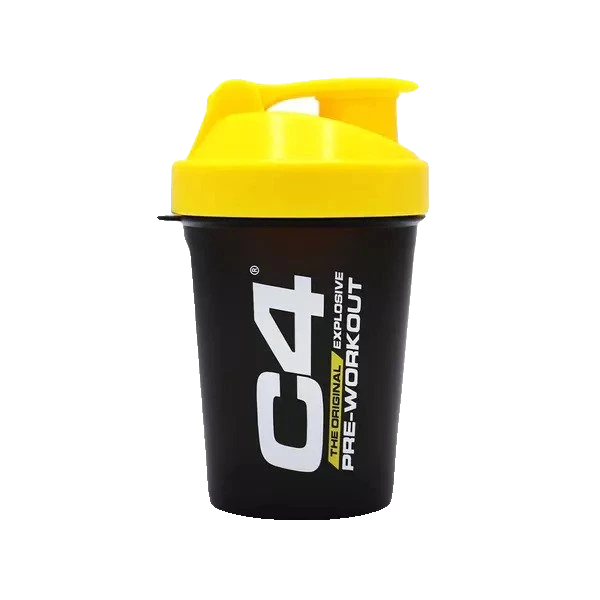 C4 Shaker, Black & Yellow - 400 ml.