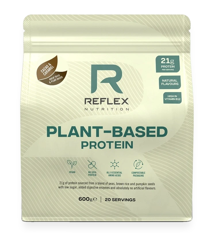 Plant Based Protein, Cacao & Carmel - 600 grams