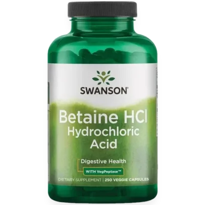Betaine HCl Hydrochloric Acid - 250 vcaps