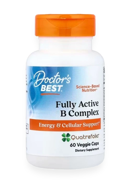 Fully Active B-Complex with Quatrefolic - 60 vcaps