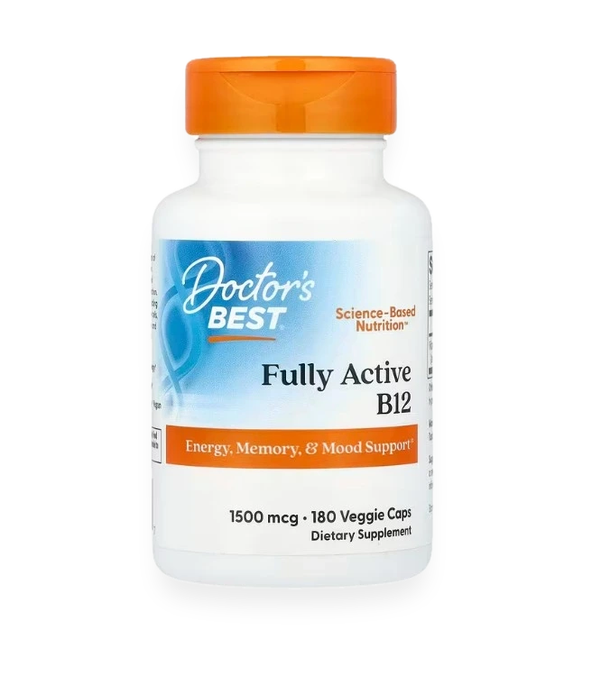 Fully Active B12, 1500mcg - 180 vcaps
