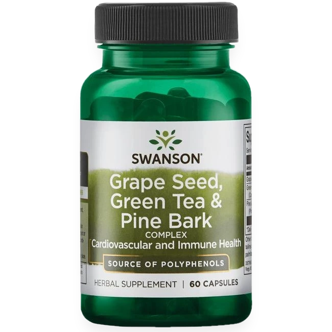 Grape Seed, Green Tea & Pine Bark Complex - 60 caps