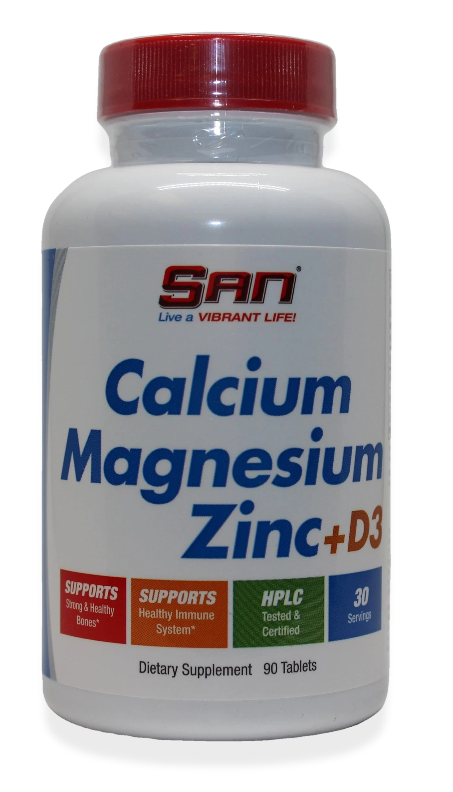 Calcium Magnesium Zinc + D3 - 90 tablets