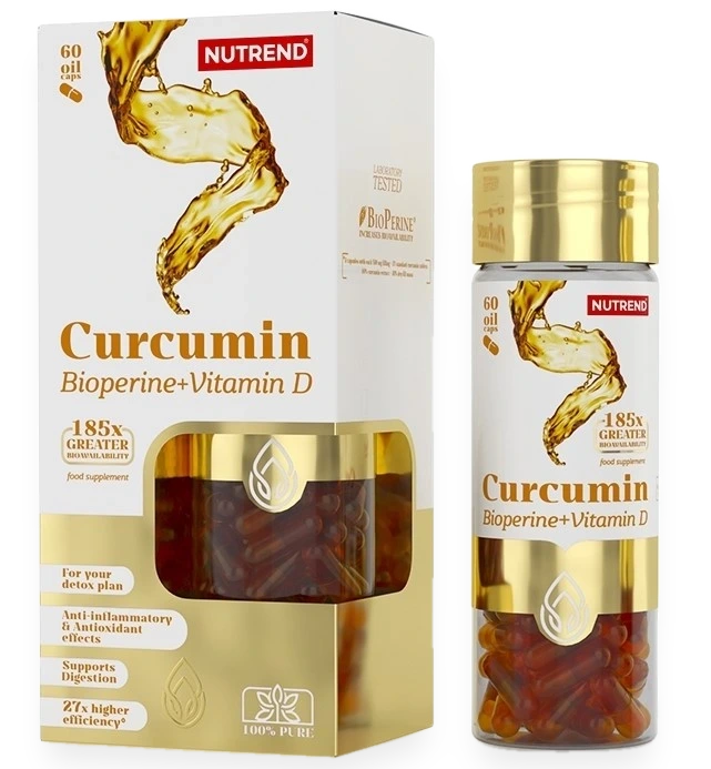 Curcumin + Bioperine + Vitamin D - 60 caps