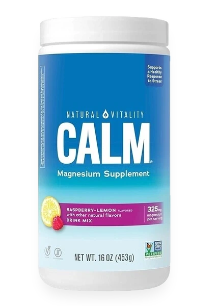 Natural Calm, Raspberry Lemon - 453 grams