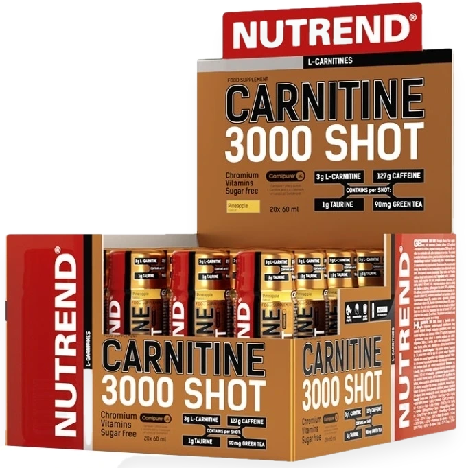 Carnitine 3000 Shot, Pineapple - 20 x 60 ml.