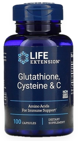 Glutathione, Cysteine & C - 100 caps