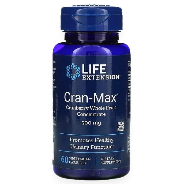 Cran-Max Cranberry Whole Fruit Concentrate, 500mg - 60 vcaps