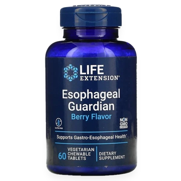 Esophageal Guardian, Berry Flavor - 60 vegetarian chewable tabs