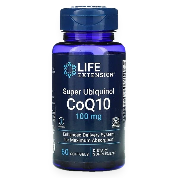 Super Ubiquinol CoQ10, 100mg - 60 softgels