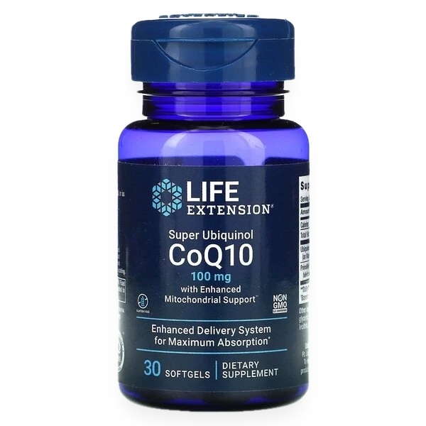Super Ubiquinol CoQ10 with Enhanced Mitochondrial Support, 100mg - 30 softgels