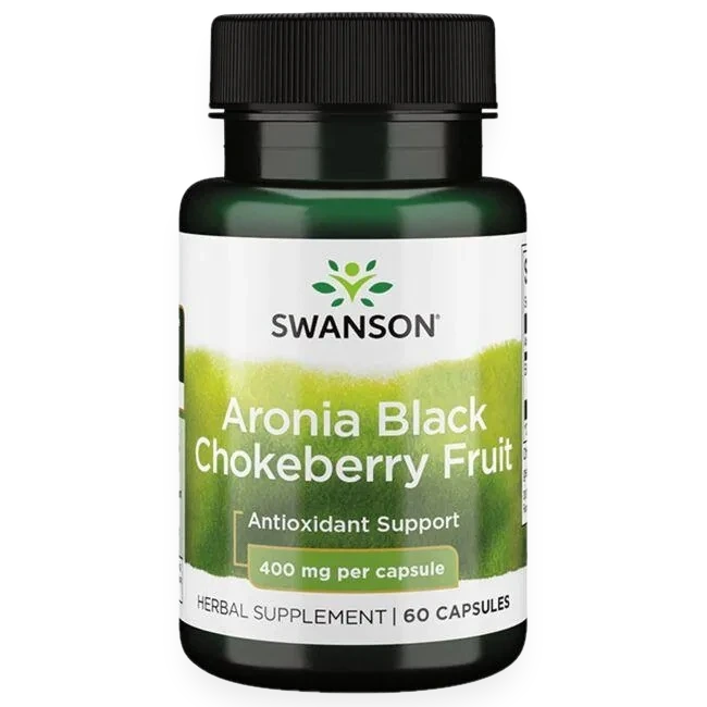 Aronia Black Chokeberry Fruit, 400mg - 60 caps