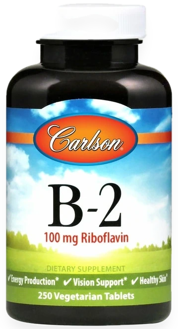 Vitamin B-2, 100mg - 100 vegetarian tablets