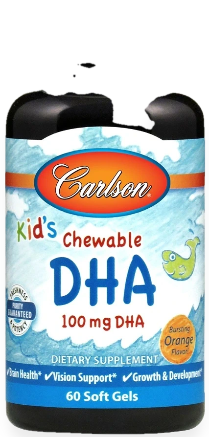 Kid's Chewable DHA, 100mg Orange - 60 softgels