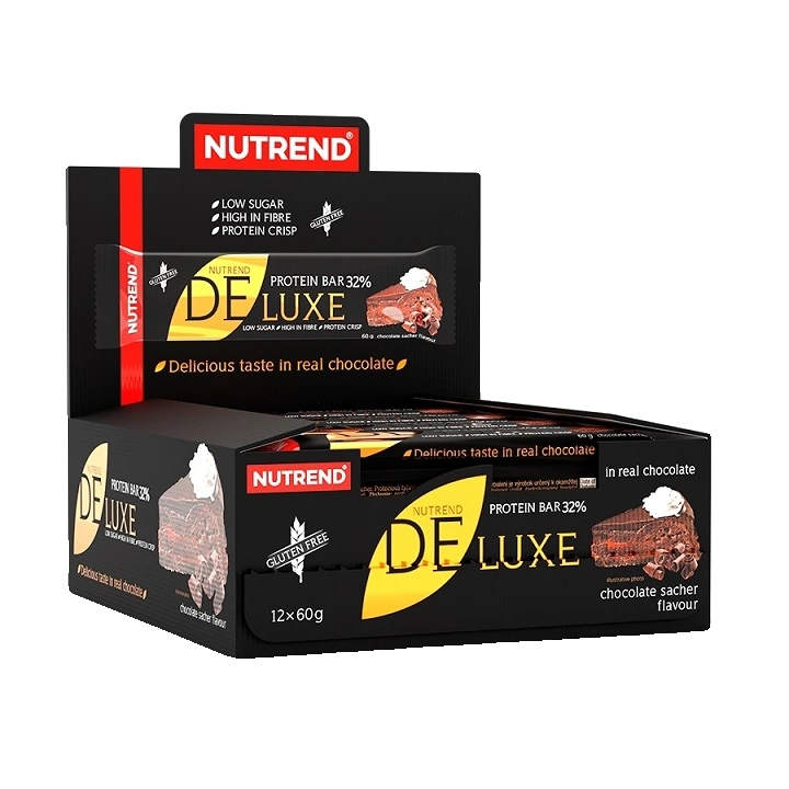 Deluxe Protein Bar, Chocolate Sacher - 12 x 60g