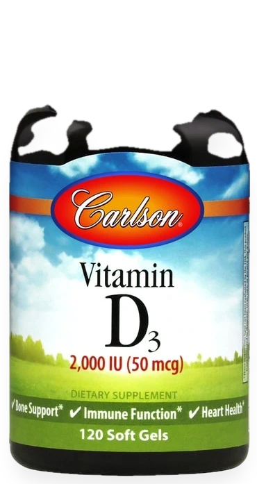 Vitamin D3, 2000 IU - 120 softgels