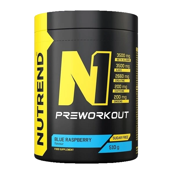 N1 Pre-Workout, Blue Raspberry - 510 grams