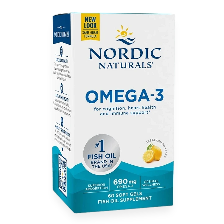 Omega-3, 690mg Lemon - 60 softgels