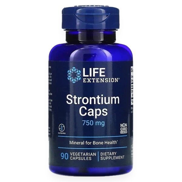Strontium Caps, 750mg - 90 vcaps