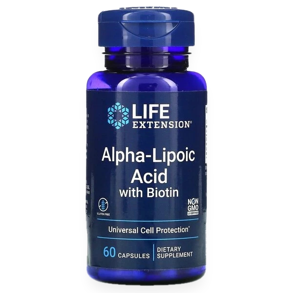 Alpha-Lipoic Acid with Biotin - 60 caps