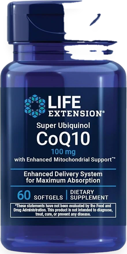Super Ubiquinol CoQ10 with Enhanced Mitochondrial Support, 100mg - 60 softgels