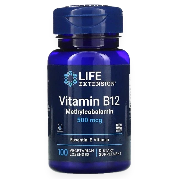 Vitamin B12 Methylcobalamin, 500mcg - 100 vegetarian lozenges