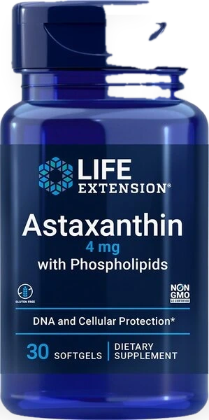 Astaxanthin with Phospholipids, 4mg - 30 softgels