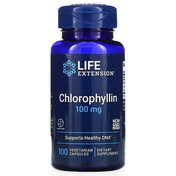 Chlorophyllin, 100mg - 100 vcaps
