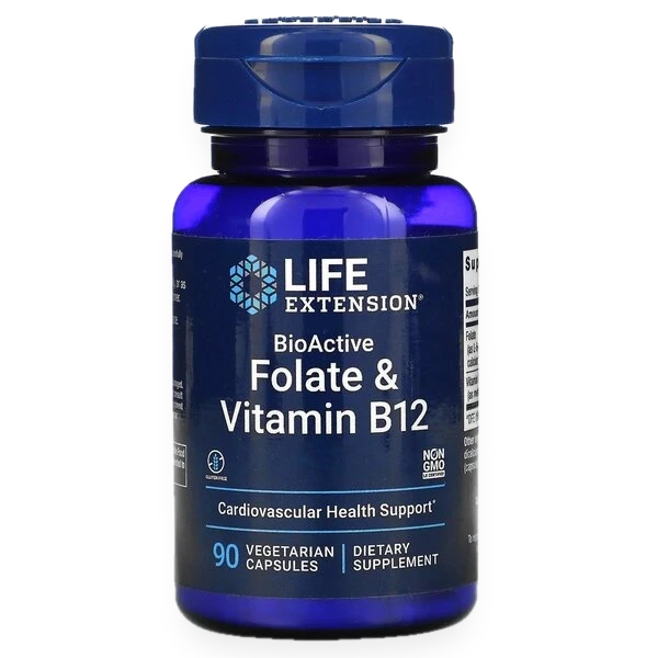 BioActive Folate & Vitamin B12 - 90 vcaps