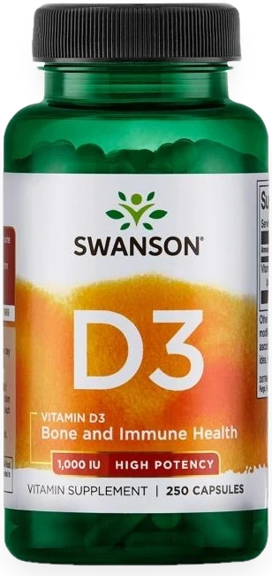 Vitamin D-3, 1000 IU - 250 caps