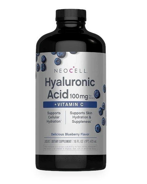 Hyaluronic Acid Liquid, Blueberry - 473 ml.