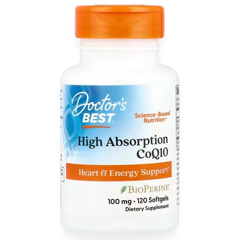 High Absorption CoQ10 with BioPerine, 100mg - 120 softgels