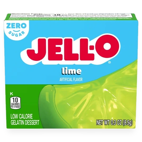 Gelatin Dessert Sugar Free, Lime - 8.5 grams