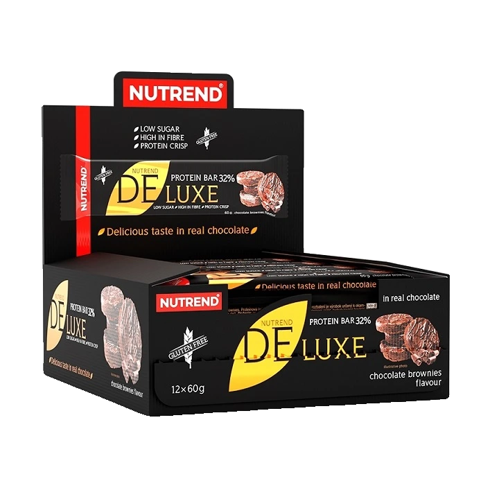 Deluxe Protein Bar, Chocolate Brownies - 12 x 60g