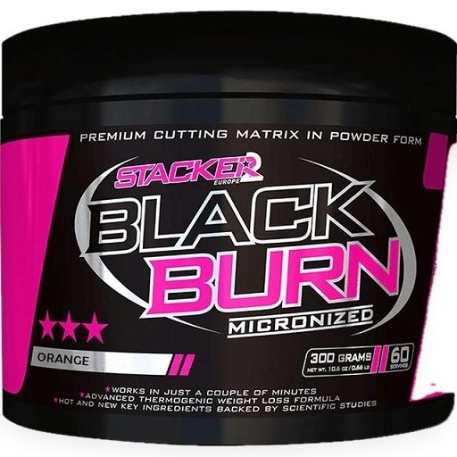 Black Burn Micronized, Orange - 300 grams
