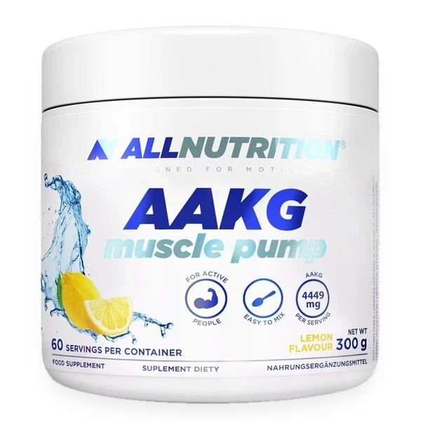 AAKG Muscle Pump, Lemon - 300 grams