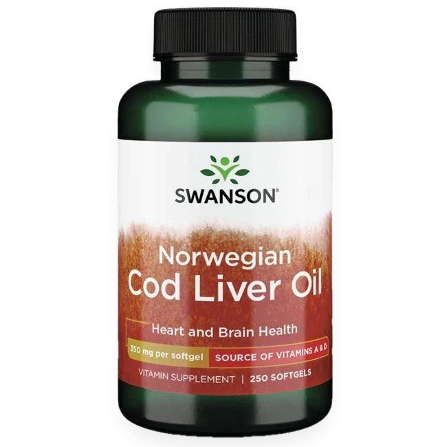 Cod Liver Oil, 350mg - 250 softgels