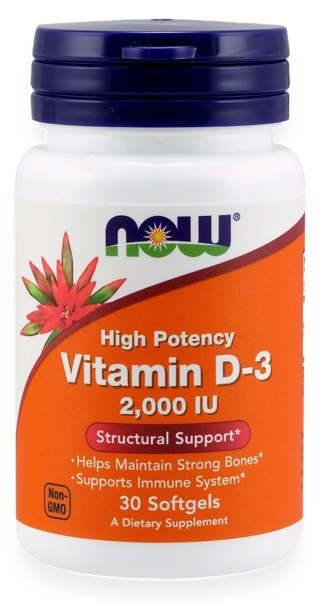 Vitamin D-3, 2000 IU - 30 softgels