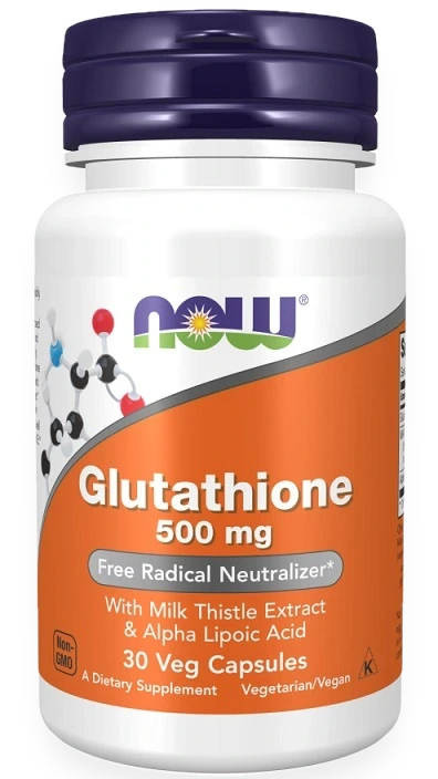 Glutathione with Milk Thistle Extract & Alpha Lipoic Acid, 500mg - 30 vcaps