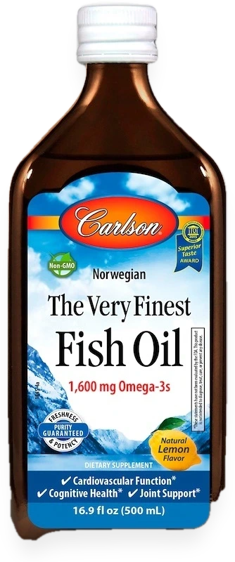 The Very Finest Fish Oil, Natural Lemon - 500 ml.