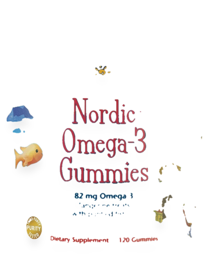 Nordic Omega-3 Gummies, 82mg Tangerine Treats - 120 gummies