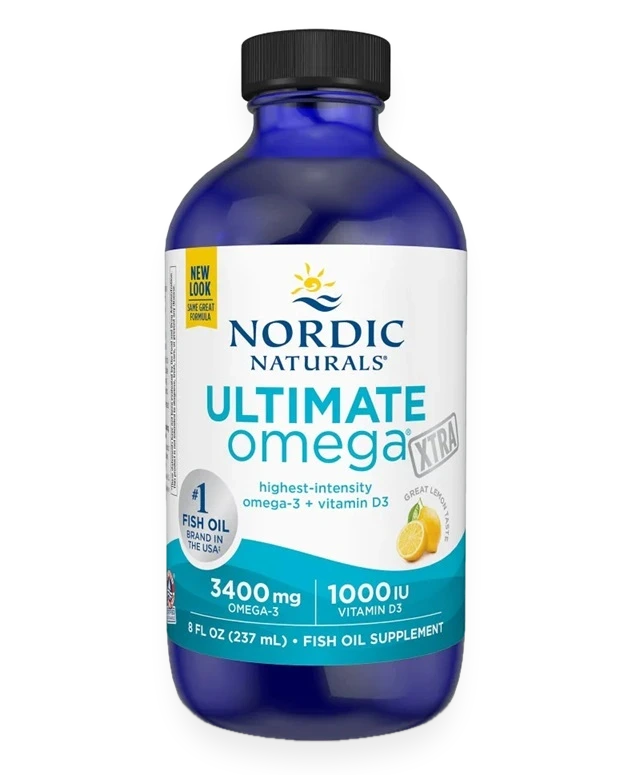 Ultimate Omega Xtra, 3400mg Lemon - 237 ml.