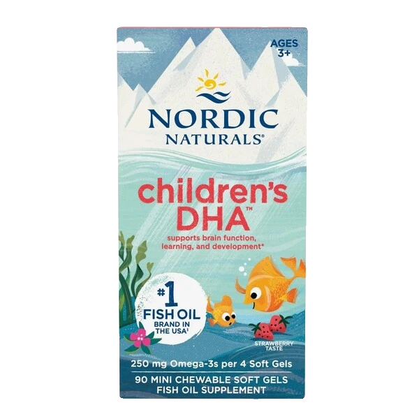Children's DHA, Strawberry - 90 mini softgels
